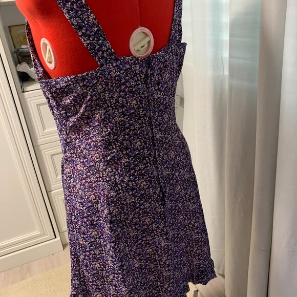 Homemade Purple Floral Dress - Picture 3 of 9